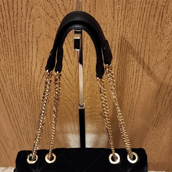 NWT Steve Madden velvet shoulder bag - Picture 5 of 15